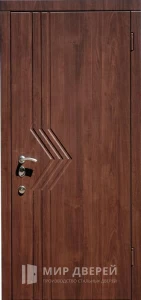 Дверь входная уличная утепленная в коттедж №28 внешняя - фото