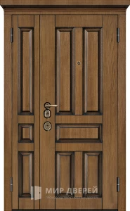 Входная дверь в коттедж двустворчатая №22 внешняя - фото