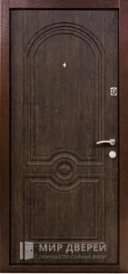 Входная дверь с фрезеровкой МДФ №547 внутренняя - фото