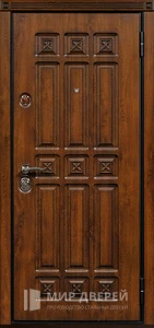 Входная утепленная дверь массив дуба №7 внешняя - фото