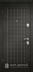 Стальная дверь Венге №12 внутренняя - фото