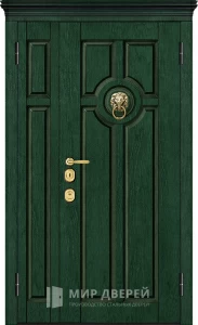 Внешняя дверь в дом входная двустворчатая №17 внешняя - фото