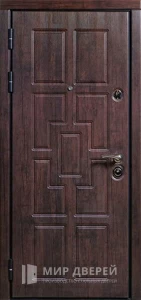 Дверь металлическая входная уличная утепленная №49 внутренняя - фото