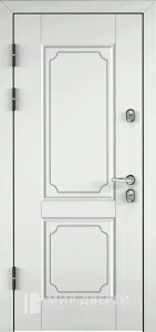 Белая входная дверь в квартиру №21 внутренняя - фото