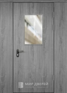 Дверь в подъезд со стеклом №2 внешняя - фото