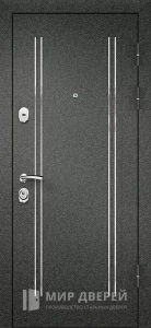 Железный дверь для дома уличная №74 внешняя - фото